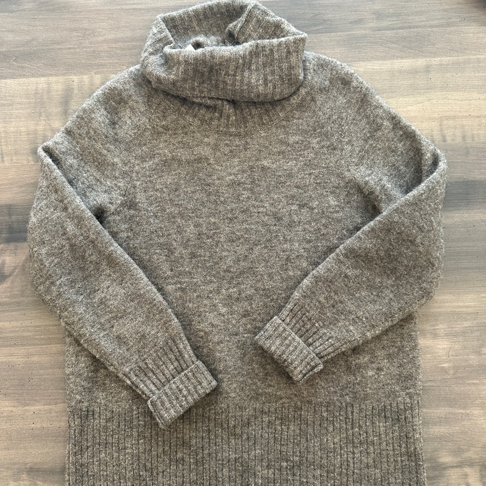 Cozy Mushroom color Turtleneck Sweater